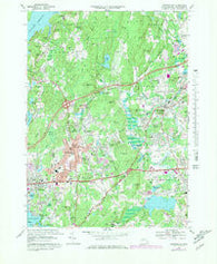 Shrewsbury Massachusetts Historical topographic map, 1:25000 scale, 7.5 X 7.5 Minute, Year 1969