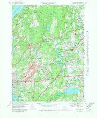 Shrewsbury Massachusetts Historical topographic map, 1:25000 scale, 7.5 X 7.5 Minute, Year 1969