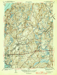 Shrewsbury Massachusetts Historical topographic map, 1:31680 scale, 7.5 X 7.5 Minute, Year 1943