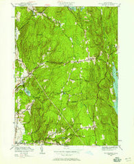 Shutesbury Massachusetts Historical topographic map, 1:24000 scale, 7.5 X 7.5 Minute, Year 1950