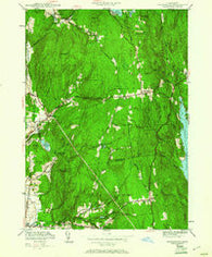 Shutesbury Massachusetts Historical topographic map, 1:24000 scale, 7.5 X 7.5 Minute, Year 1950