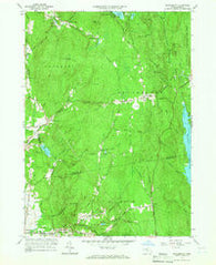 Shutesbury Massachusetts Historical topographic map, 1:24000 scale, 7.5 X 7.5 Minute, Year 1964