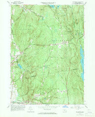 Shutesbury Massachusetts Historical topographic map, 1:24000 scale, 7.5 X 7.5 Minute, Year 1964