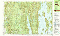 Shutesbury Massachusetts Historical topographic map, 1:25000 scale, 7.5 X 15 Minute, Year 1990