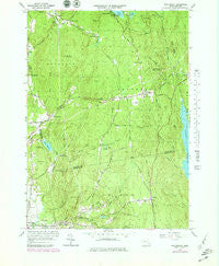Shutesbury Massachusetts Historical topographic map, 1:25000 scale, 7.5 X 7.5 Minute, Year 1964