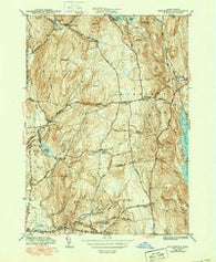 Shutesbury Massachusetts Historical topographic map, 1:31680 scale, 7.5 X 7.5 Minute, Year 1943