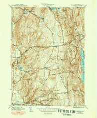 Shutesbury Massachusetts Historical topographic map, 1:31680 scale, 7.5 X 7.5 Minute, Year 1943