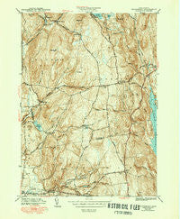 Shutesbury Massachusetts Historical topographic map, 1:31680 scale, 7.5 X 7.5 Minute, Year 1943