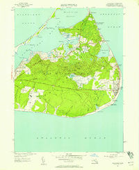 Siasconset Massachusetts Historical topographic map, 1:24000 scale, 7.5 X 7.5 Minute, Year 1951