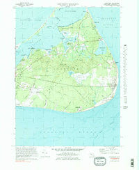 Siasconset Massachusetts Historical topographic map, 1:25000 scale, 7.5 X 7.5 Minute, Year 1972