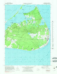 Siasconset Massachusetts Historical topographic map, 1:25000 scale, 7.5 X 7.5 Minute, Year 1972