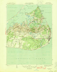 Siasconset Massachusetts Historical topographic map, 1:31680 scale, 7.5 X 7.5 Minute, Year 1945