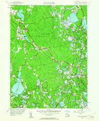Snipatuit Pond Massachusetts Historical topographic map, 1:24000 scale, 7.5 X 7.5 Minute, Year 1949