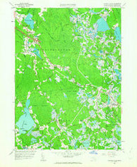 Snipatuit Pond Massachusetts Historical topographic map, 1:24000 scale, 7.5 X 7.5 Minute, Year 1962