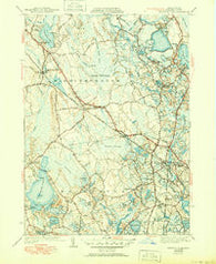 Snipatuit Pond Massachusetts Historical topographic map, 1:31680 scale, 7.5 X 7.5 Minute, Year 1942