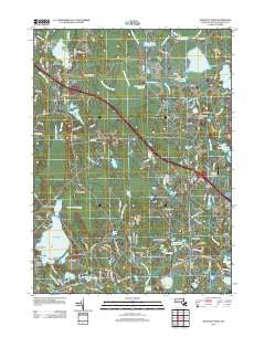 Snipatuit Pond Massachusetts Historical topographic map, 1:24000 scale, 7.5 X 7.5 Minute, Year 2012