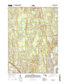 Somerset Massachusetts Current topographic map, 1:24000 scale, 7.5 X 7.5 Minute, Year 2015