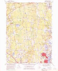 Somerset Massachusetts Historical topographic map, 1:24000 scale, 7.5 X 7.5 Minute, Year 1967