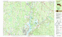 Somerset Massachusetts Historical topographic map, 1:25000 scale, 7.5 X 15 Minute, Year 1985