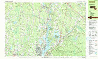 Somerset Massachusetts Historical topographic map, 1:25000 scale, 7.5 X 15 Minute, Year 1985