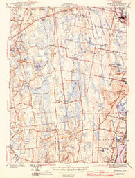 Somerset Massachusetts Historical topographic map, 1:31680 scale, 7.5 X 7.5 Minute, Year 1943