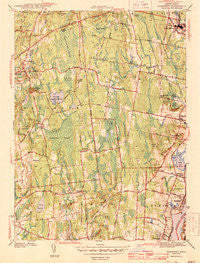 Somerset Massachusetts Historical topographic map, 1:31680 scale, 7.5 X 7.5 Minute, Year 1943