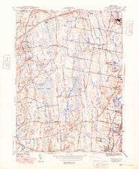 Somerset Massachusetts Historical topographic map, 1:31680 scale, 7.5 X 7.5 Minute, Year 1943