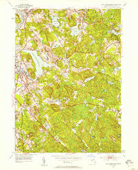 South Groveland Massachusetts Historical topographic map, 1:24000 scale, 7.5 X 7.5 Minute, Year 1952