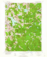 South Groveland Massachusetts Historical topographic map, 1:24000 scale, 7.5 X 7.5 Minute, Year 1952