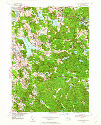 South Groveland Massachusetts Historical topographic map, 1:24000 scale, 7.5 X 7.5 Minute, Year 1952