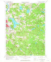 South Groveland Massachusetts Historical topographic map, 1:24000 scale, 7.5 X 7.5 Minute, Year 1966