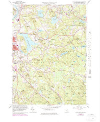South Groveland Massachusetts Historical topographic map, 1:25000 scale, 7.5 X 7.5 Minute, Year 1966