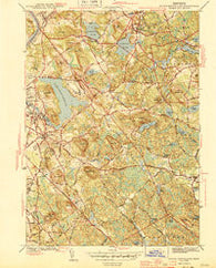 South Groveland Massachusetts Historical topographic map, 1:31680 scale, 7.5 X 7.5 Minute, Year 1944