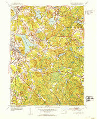 South Groveland Massachusetts Historical topographic map, 1:31680 scale, 7.5 X 7.5 Minute, Year 1952