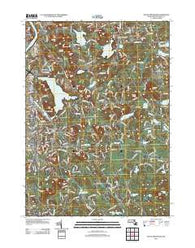 South Groveland Massachusetts Historical topographic map, 1:24000 scale, 7.5 X 7.5 Minute, Year 2012