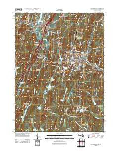Southbridge Massachusetts Historical topographic map, 1:24000 scale, 7.5 X 7.5 Minute, Year 2012
