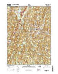 Southbridge Massachusetts Current topographic map, 1:24000 scale, 7.5 X 7.5 Minute, Year 2015