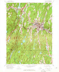 Southbridge Massachusetts Historical topographic map, 1:24000 scale, 7.5 X 7.5 Minute, Year 1952