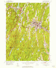 Southbridge Massachusetts Historical topographic map, 1:24000 scale, 7.5 X 7.5 Minute, Year 1952