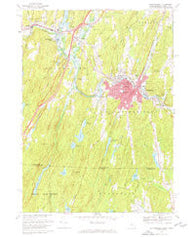 Southbridge Massachusetts Historical topographic map, 1:24000 scale, 7.5 X 7.5 Minute, Year 1967