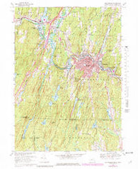Southbridge Massachusetts Historical topographic map, 1:24000 scale, 7.5 X 7.5 Minute, Year 1967