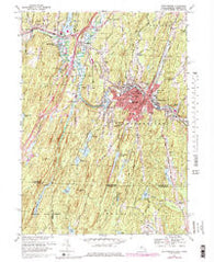 Southbridge Massachusetts Historical topographic map, 1:24000 scale, 7.5 X 7.5 Minute, Year 1967