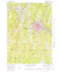 Southbridge Massachusetts Historical topographic map, 1:25000 scale, 7.5 X 7.5 Minute, Year 1967