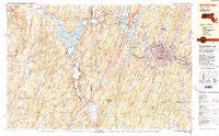 Southbridge Massachusetts Historical topographic map, 1:25000 scale, 7.5 X 15 Minute, Year 1982
