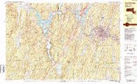 Southbridge Massachusetts Historical topographic map, 1:25000 scale, 7.5 X 15 Minute, Year 1982