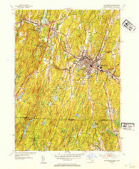 Southbridge Massachusetts Historical topographic map, 1:31680 scale, 7.5 X 7.5 Minute, Year 1952