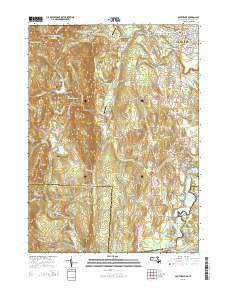 Southwick Massachusetts Current topographic map, 1:24000 scale, 7.5 X 7.5 Minute, Year 2015