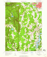 Southwick Massachusetts Historical topographic map, 1:24000 scale, 7.5 X 7.5 Minute, Year 1958