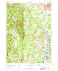 Southwick Massachusetts Historical topographic map, 1:24000 scale, 7.5 X 7.5 Minute, Year 1958