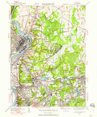 Springfield North Massachusetts Historical topographic map, 1:24000 scale, 7.5 X 7.5 Minute, Year 1946